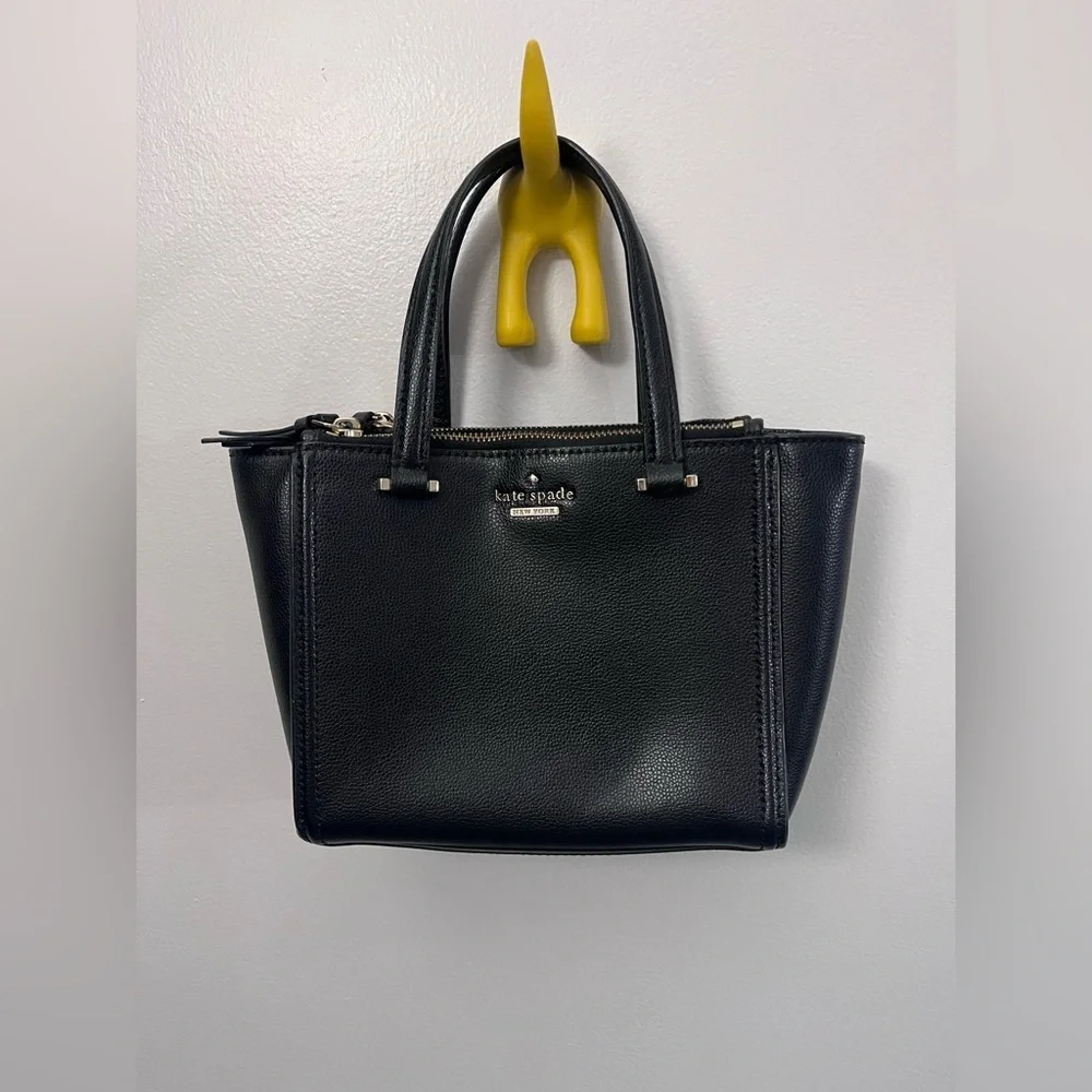 kate spade New York Patterson Drive Mini Kona Black Pebbled Leather Satchel